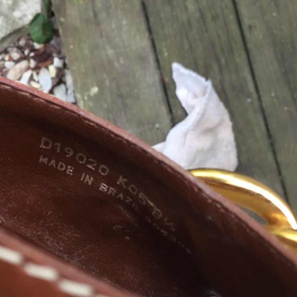Cole Haan Kina Wedges Natural Linen/Brown leather Sandals - Picture 15 of 15